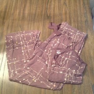 PJ set , top is a cami